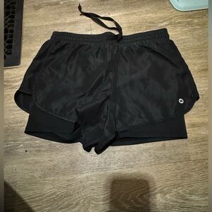 RBX black running shorts